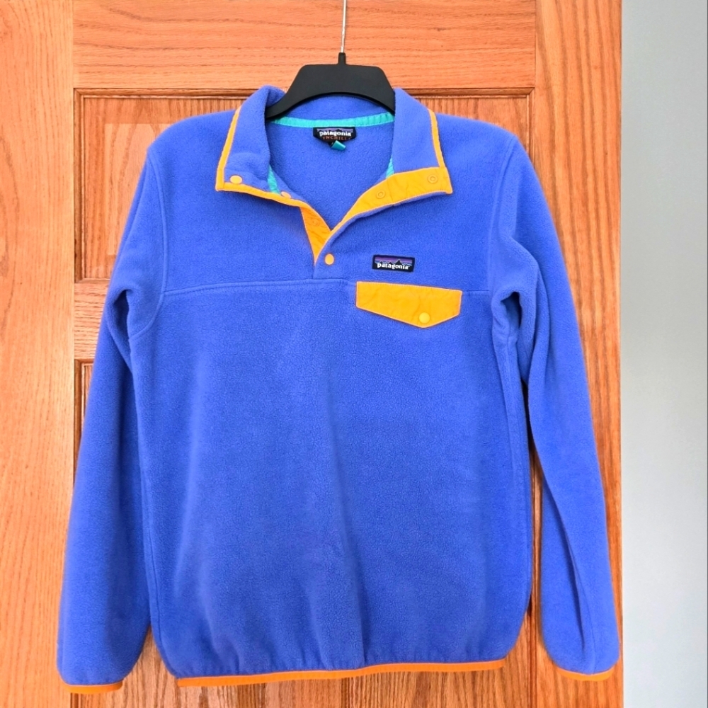 Women's Patagonia  Violet Fleece Synchilla Snap-T Pullover  SMALL